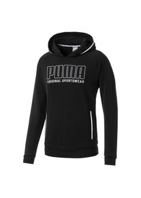 Puma, Herren Hoodie 'Athletics', Schwarz / Wei&szlig;