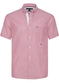 Tommy Hilfiger, Herren Hemd, Ros&eacute; / Wei&szlig;