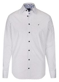 Daniel Hechter, Herren Hemd, Kobaltblau / Wei&szlig;