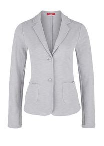 s.Oliver RED LABEL, Damen Sweat-Blazer, Hellgrau