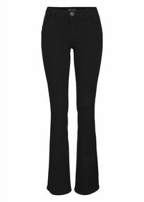 Arizona, Damen Bootcut-Jeans, Schwarz