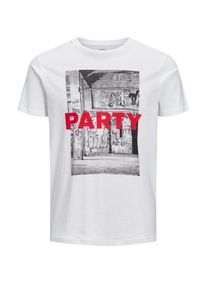 Jack & Jones JACK & JONES, Herren T-Shirt, Grau / Rot / Wei&szlig;