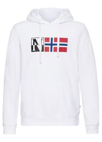 Napapijri, Herren Pullover 'Benos', Rot / Schwarz / Wei&szlig;