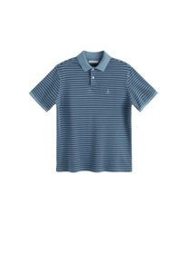 Mango Man, Herren Poloshirt 'Rembes', Navy / Pastellblau