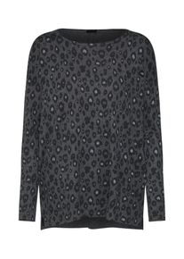s.Oliver BLACK LABEL, Damen Pullover, Dunkelgrau / Schwarz