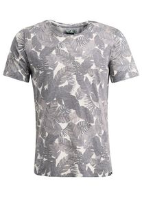 Khujo, Herren Shirt 'TRISTAN', Grau / Weiß