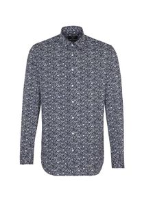 Seidensticker, Herren Hemd, Nachtblau / Wei&szlig;