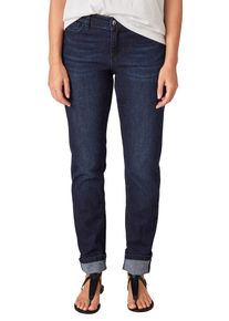 TRIANGLE, Damen Curvy Slim: Stretchige Dark Denim, Blue Denim