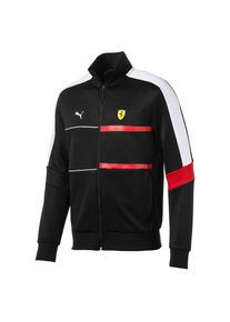 Puma, Herren Trainingsjacke 'Ferrari T7', Rot / Schwarz / Weiß