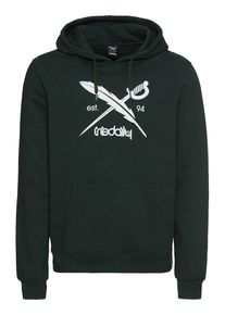 Iriedaily, Herren Kapuzen-Sweatshirt 'Daily Flag', Grün / Weiß