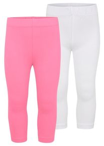 Arizona, M&auml;dchen Leggings, Pink / Wei&szlig;