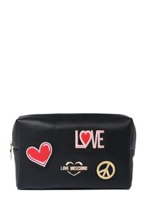Love Moschino, Damen Tasche, Gold / Dunkelpink / Schwarz