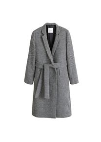 Mango, Damen Mantel 'Bequia', Grau / Schwarz