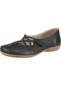 Rieker, Damen Ballerinas, Schwarz