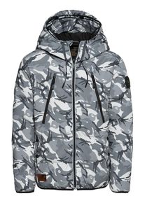 Khujo, Herren Jacke 'ARTHUR', Grau / Weiß
