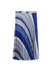 Mango, Damen Rock 'Erika', Navy / Orange / Wei&szlig;