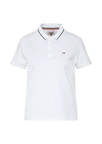 Tommy Jeans, Damen Shirt 'TJW TOMMY CLASSICS POLO', Weiß