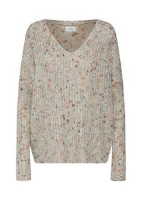 Only, Damen Pullover 'onlHANNI', Rostbraun / Hellgrau