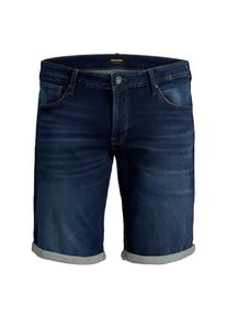 Jack & Jones JACK & JONES, Herren Shorts 'Indigoknit', Blue Denim