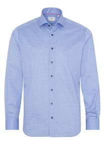 Eterna, Herren Hemd, Blau / Hellblau / Rot