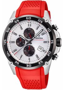 Festina, Herren Chronograph 'F20330/1', Rot / Silber