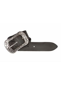 Heine, Damen Gürtel mit geprägter Schließe, Taupe / Silber