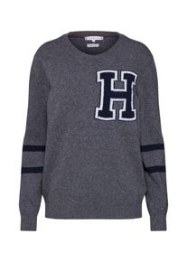 Tommy Hilfiger, Damen Pullover 'WALOU OPEN-NK', Graumeliert
