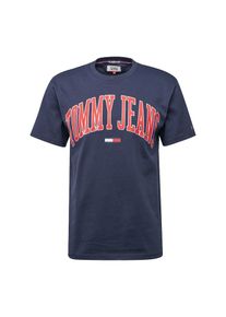 Tommy Jeans, Herren Shirt, Dunkelblau / Rot
