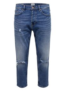 Only & Sons Only & Sons, Jeans 'Beam cropped damage', Blue Denim