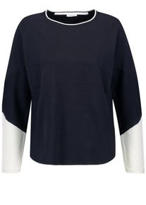 Gerry Weber, Damen Pullover, Nachtblau / Wei&szlig;