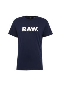G-Star Raw, Herren T-Shirt 'Holorn r t s/s', Nachtblau / Wei&szlig;