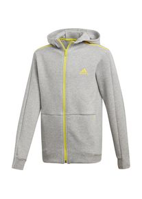 adidas Performance, Sweatjacke 'ID SPCR', Limone / Graumeliert