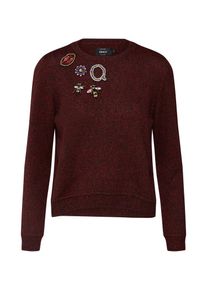 Only, Damen Strickpullover, Dunkelrot