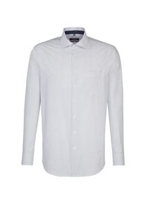 Seidensticker, Herren Hemd, Taubenblau / Wei&szlig;