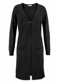 Boysen's BOYSEN'S, Damen Strickmantel, Schwarz