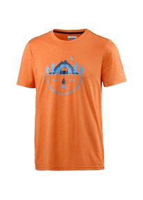 Columbia, Herren T-Shirt 'Nelson Point', Blau / Dunkelorange