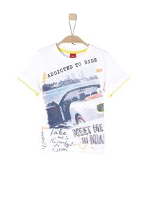 s.Oliver Junior, T-Shirt mit Print-Collage, Wei&szlig;