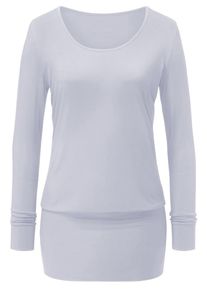 Curare Yogawear, Damen Dress Shirt, Hellgrau