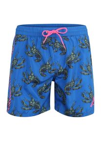 Diesel, Herren Badehose 'BMBX-WAVE', Royalblau / Grün