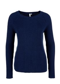 Q/S Designed By, Damen Pullover, Dunkelblau