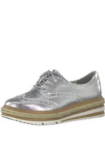 Tamaris, Damen Schn&uuml;rschuh, Silber