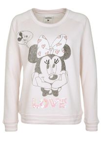 grace, Damen Sweatshirt 'Minnie love', Hellpink / Schwarzmeliert / Wei&szlig;