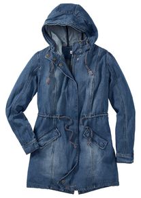 sheego Denim, Damen Jeansparka, Blau