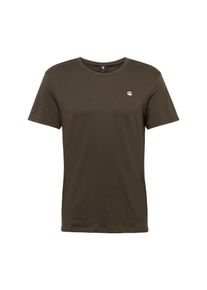 G-Star Raw, Herren Shirt 'Base-s r t s\s', Basaltgrau / Wei&szlig;