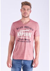 Kaporal5 Kaporal, Herren T-Shirt Felto Neored mit modernem Print, Rot