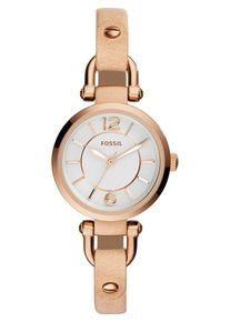 Fossil, Damen uhr, Hellbraun / Wei&szlig;