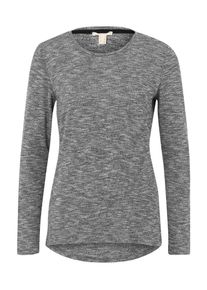Esprit, Damen Jerseyshirt, Graumeliert / Schwarz