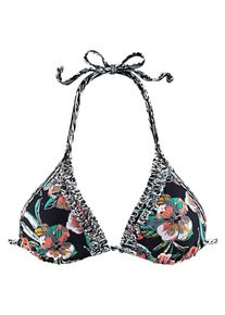 JETTE, Damen Triangel-Top, Schwarz