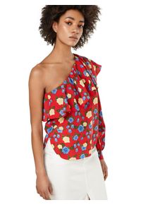 The Kooples Sport, Damen Bluse 'WILD ROSES', Rot