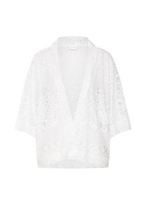 Vila, Damen Strickjacke 'VIASHLY 3/4 CARDIGAN/ZA', Weiß